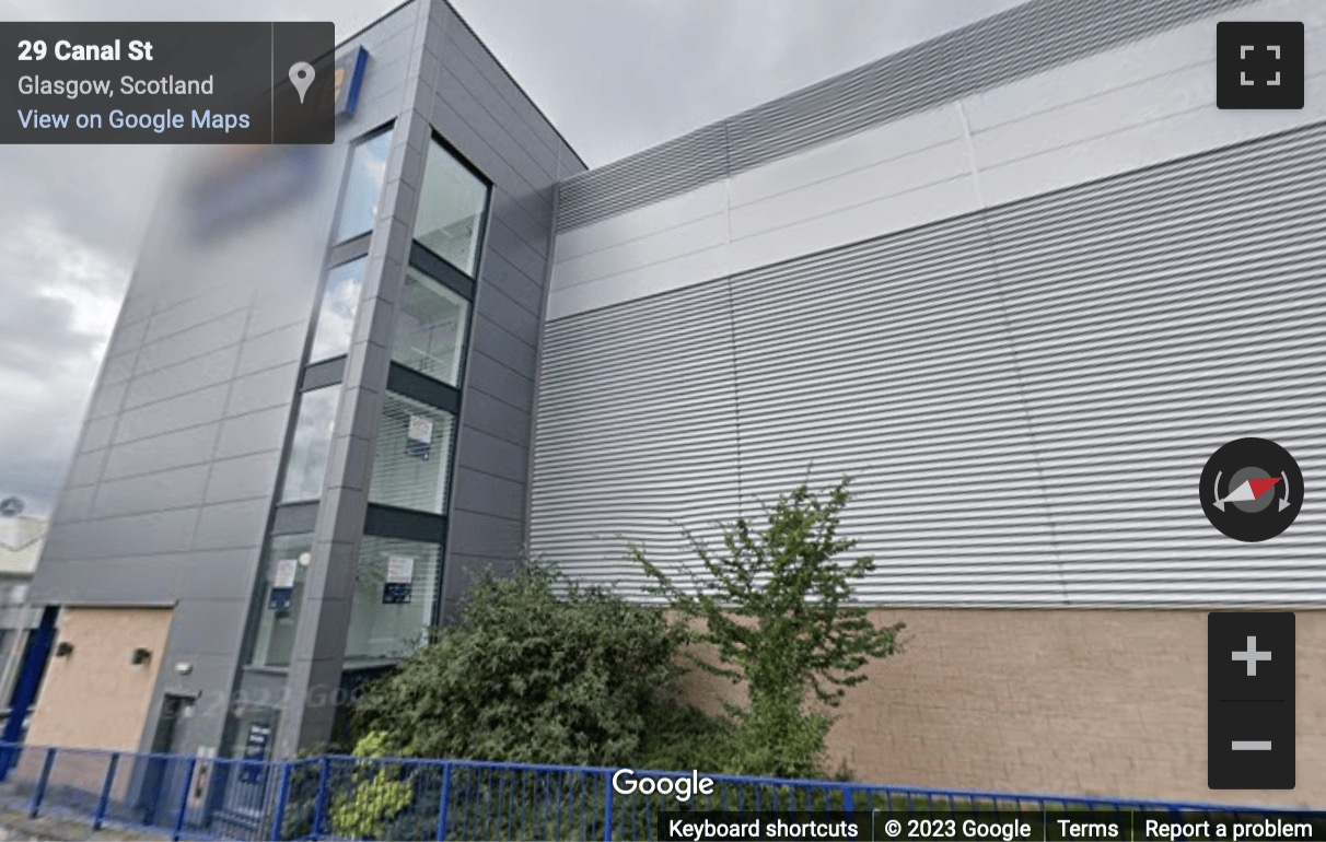 Street View image of 9 Canal Street, Exit J16 M8, Glasgow