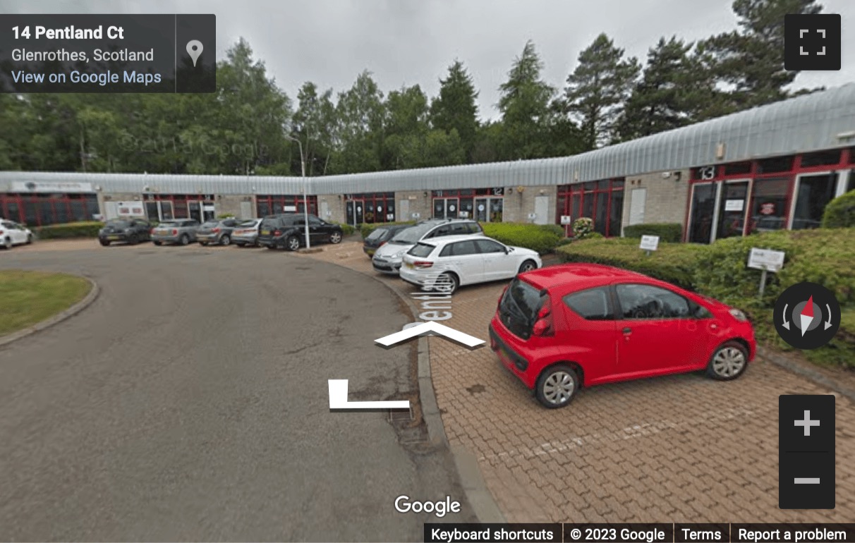 Street View image of Pentland Court, Saltire Centre, Glenrothes, Scotland