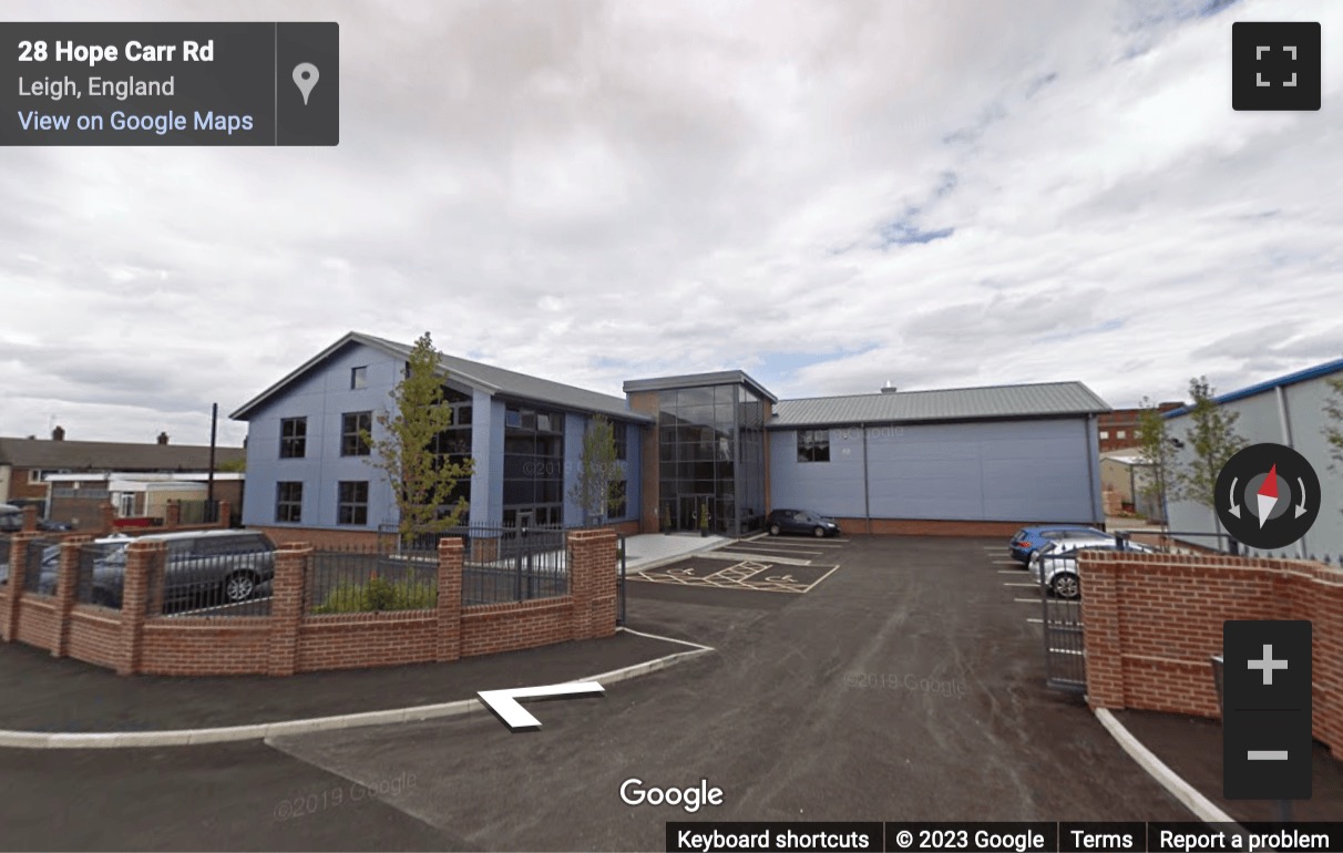 Street View image of Oakland House, 3 Hope Carr Road, Leigh, Wigan, Lancashire