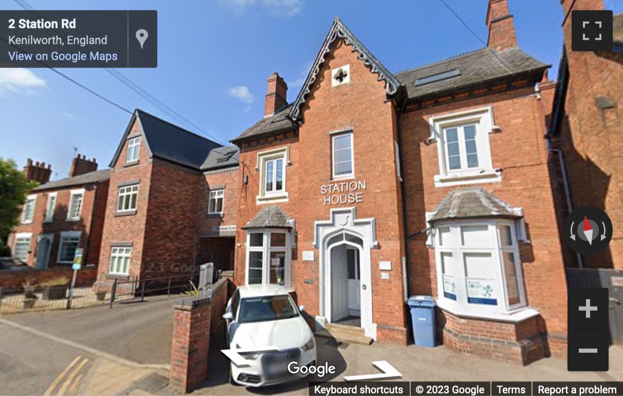 Street View image of 12 Station Road, Kenilworth, Warwickshire