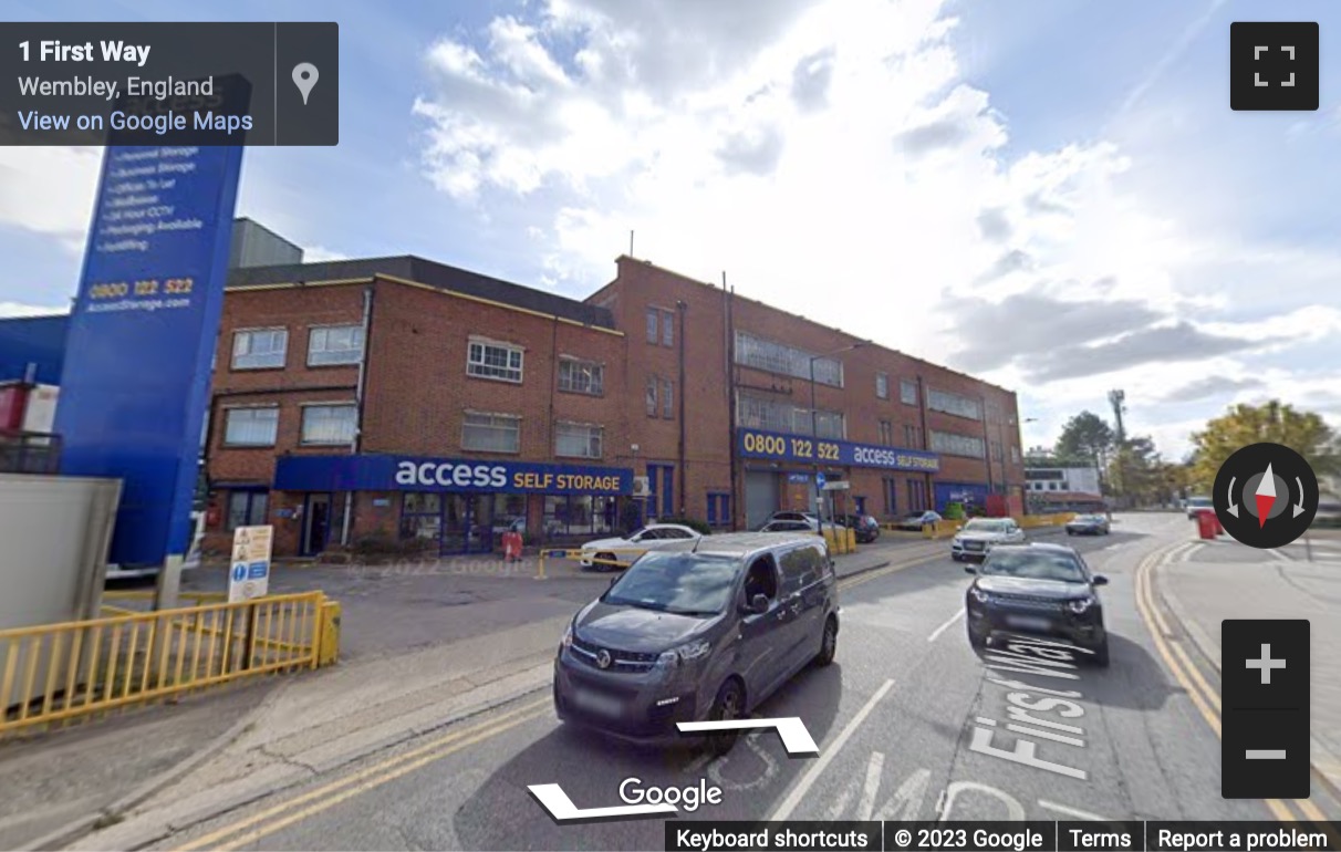 Street View image of First Way, Wembley Stadium Industrial Estate, Wembley, HA9