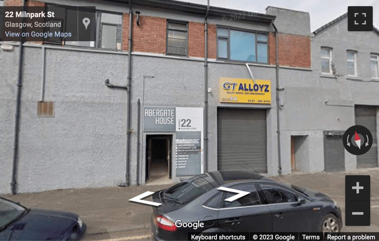 Street View image of 22 Milnpark Street, Glasgow, Scotland