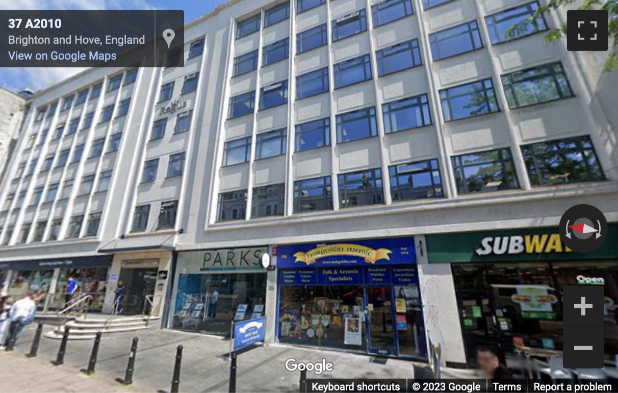 Street View image of Queensberry House, 106 Queens Road, Brighton, East Sussex