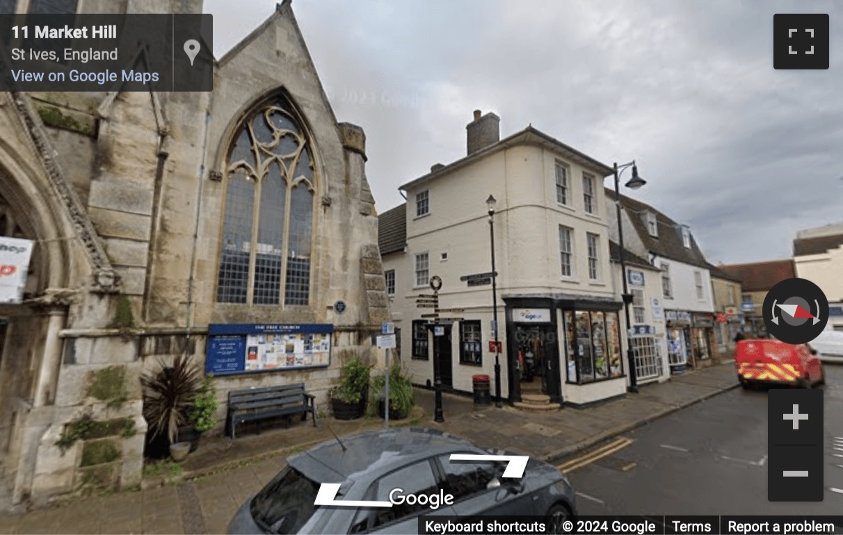 Street View image of PMA House, 7 Free Church Passage, St Ives, Cambridge