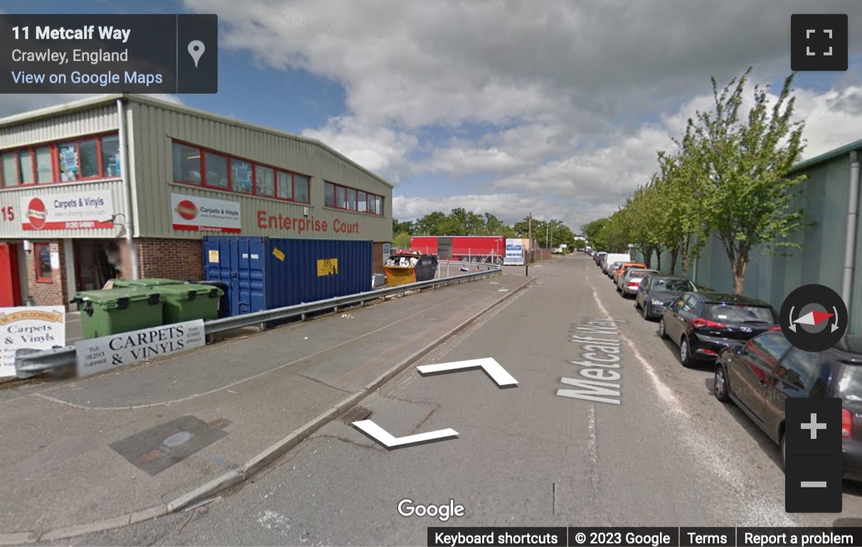 Street View image of Metcalf Way, Crawley, West Sussex