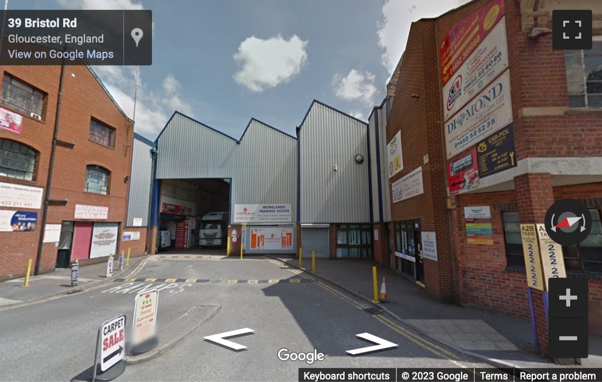 Street View image of Morelands Trading Estate, Bristol Road, Gloucester