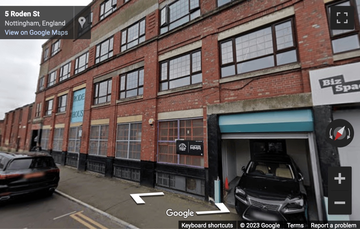 Street View image of Roden Street, Nottingham, Nottinghamshire