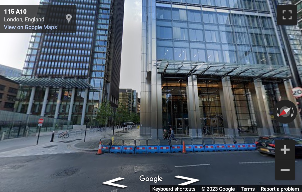 Street View image of Heron Tower, 110 Bishopsgate, London Central