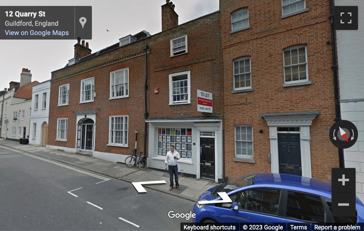 Street View image of St Edmunds House, 13 Quarry Street, Guildford, Surrey