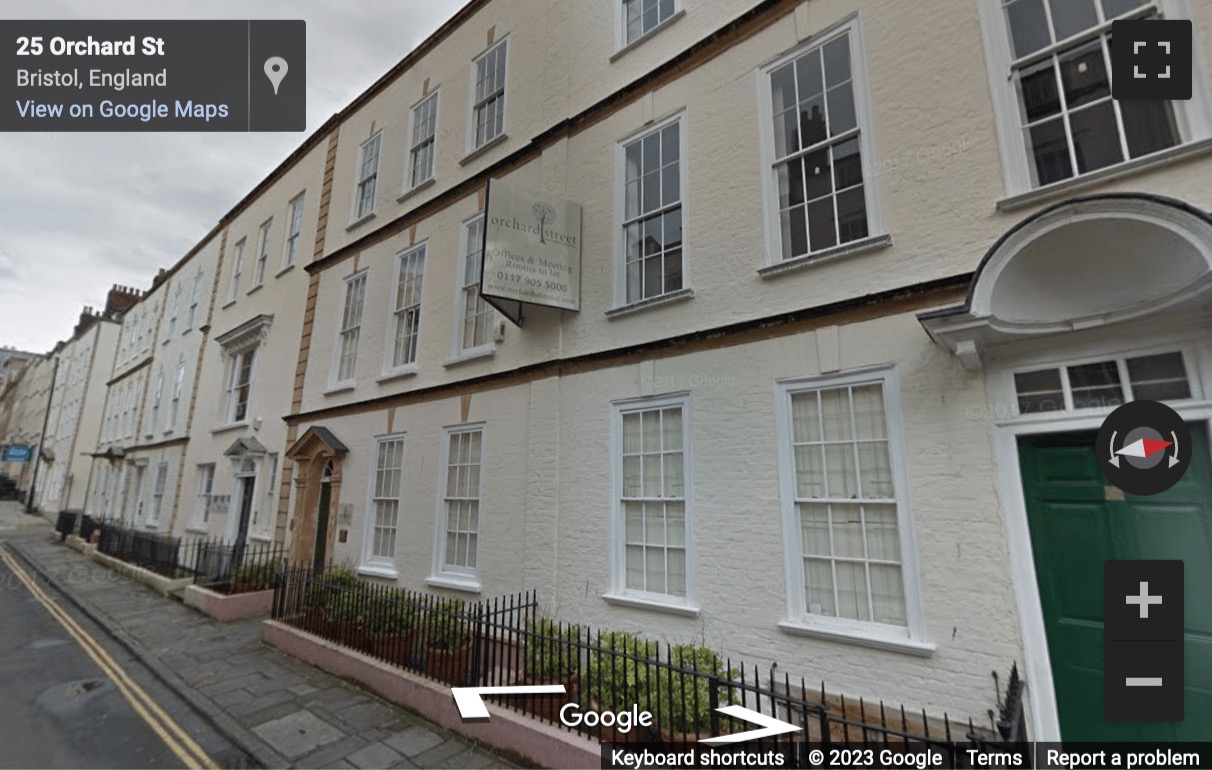 Street View image of Kings House, 14 Orchard Street, Bristol, Gloucestershire