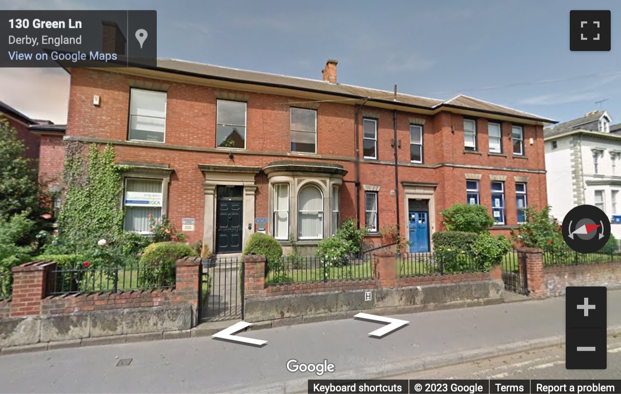 Street View image of Babington Lodge, 128 Green Lane, Derby, Derbyshire