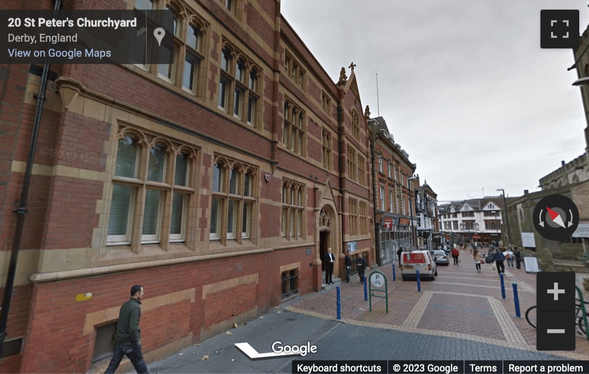 Street View image of Old Court House, St Peters Church Yard, Derby, Derbyshire