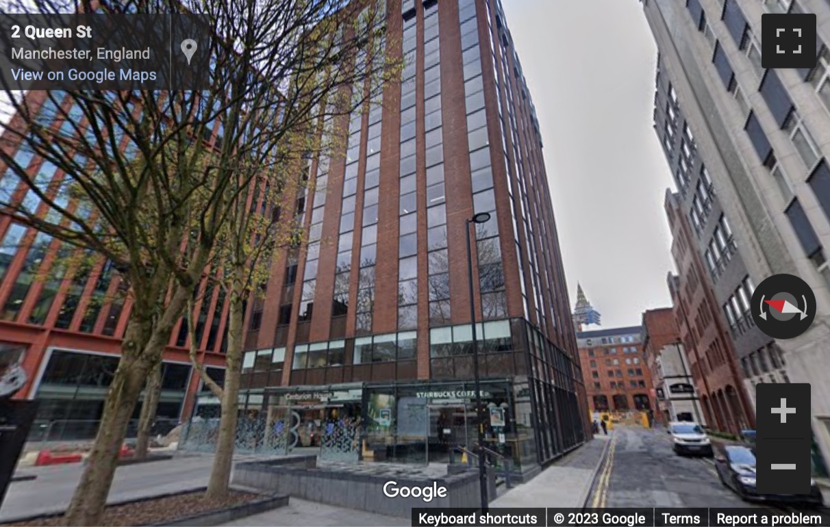 Street View image of Centurion House, 129 Deansgate, Manchester