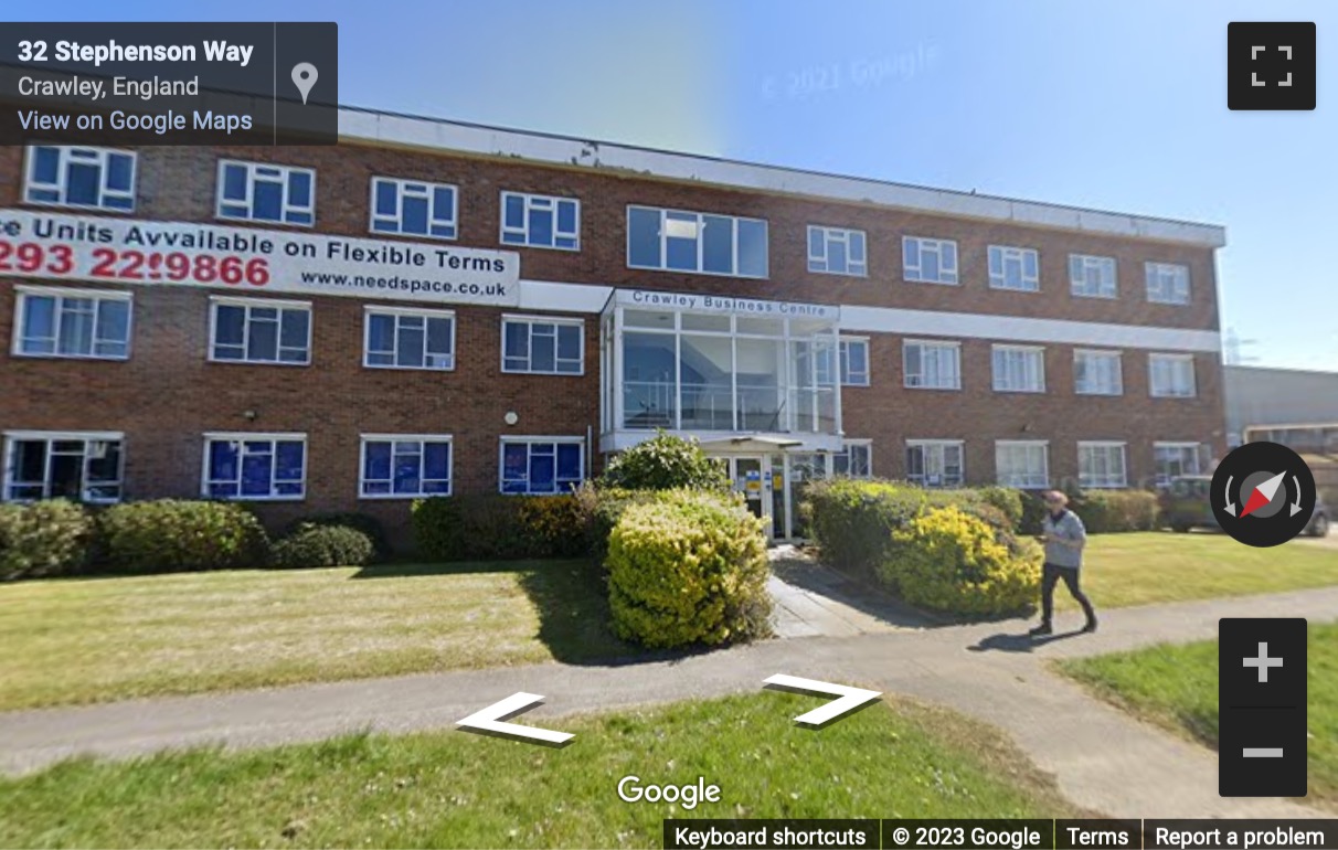 Street View image of Crawley Business Centre, Stephenson Way, Three Bridges, Crawley, West Sussex