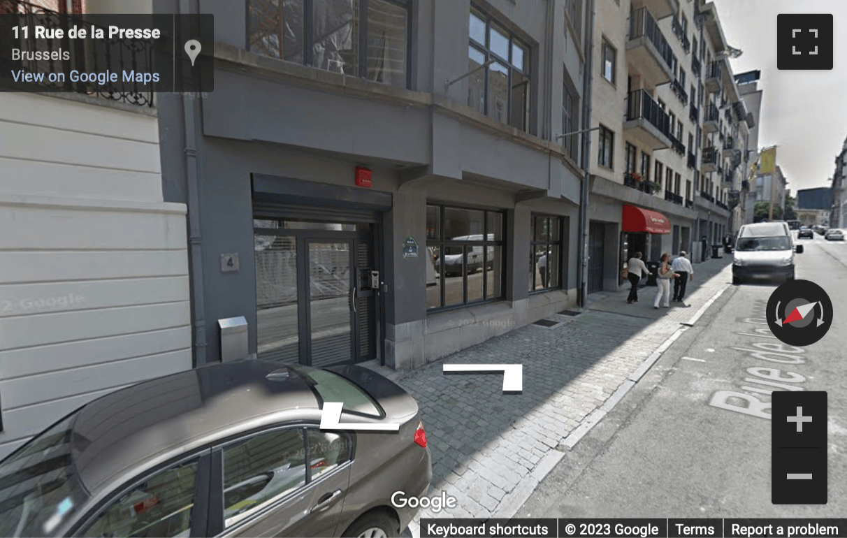 Street View image of 4 rue de la Presse, Brussels, Belgium