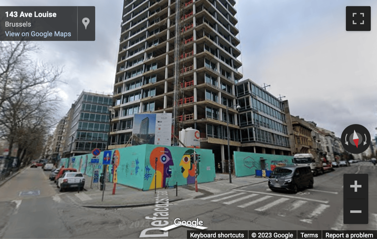 Street View image of Avenue Louise 149, Louise Tower, Brussels, Belgium