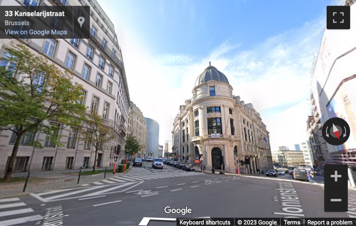 Street View image of Rue de Colonies 11, Brussels Park Atrium, Brussels, Belgium