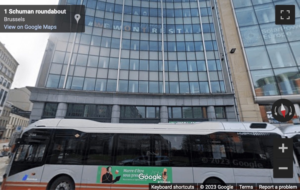 Street View image of Rond Point Robert Schuman 6, Brussels, Belgium