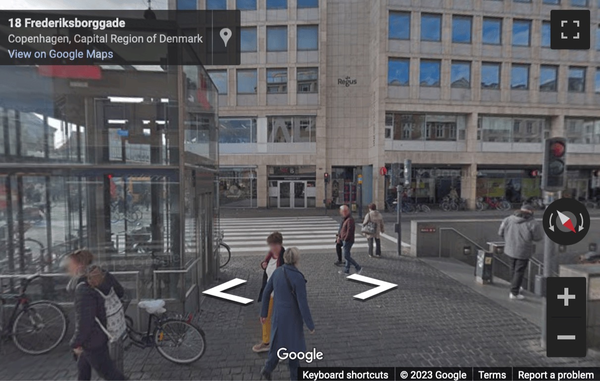 Street View image of Frederiksborggade 15, Copenhagen, Denmark