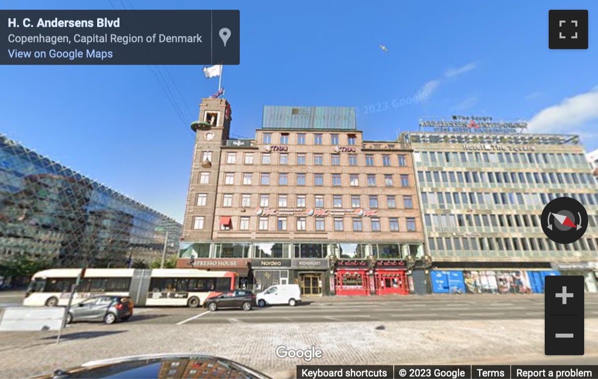 Street View image of Radhuspladsen 16, Copenhagen, Denmark