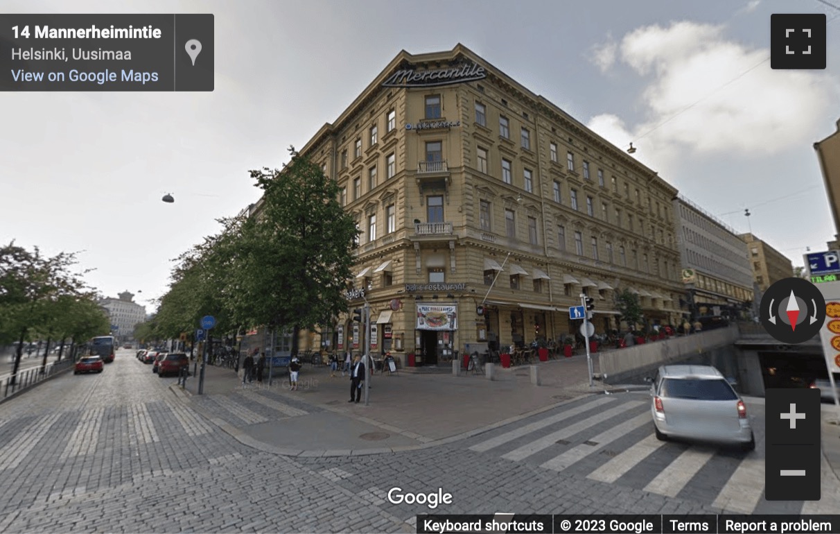 Street View image of Luna House, Mannerheimintie 12B, Helsinki, Finland