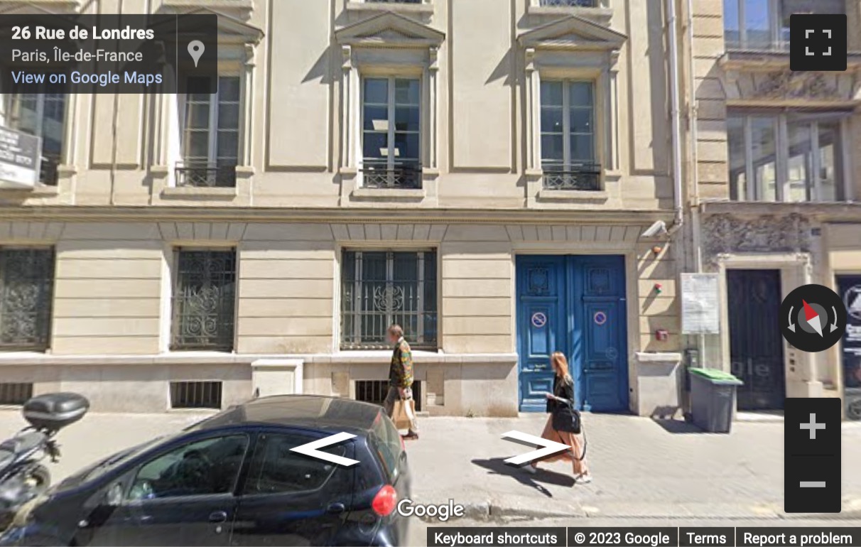 Street View image of 26-28 Rue de Londres, Paris, Paris Ile de France