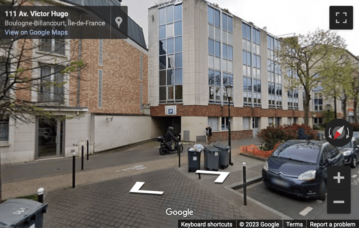 Street View image of 117 Avenue Victor Hugo, Boulogne Billancourt, Paris Ile de France