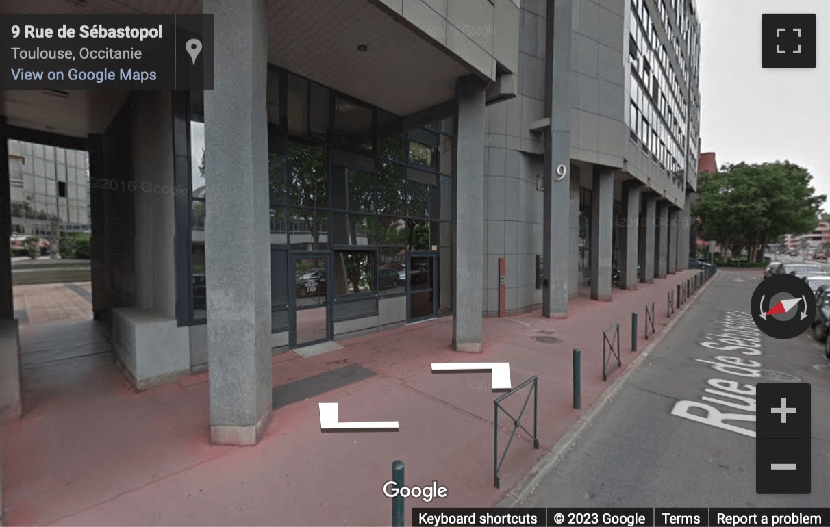 Street View image of 9, Rue Sébastopol, Toulouse, Midi Pyrenees, France