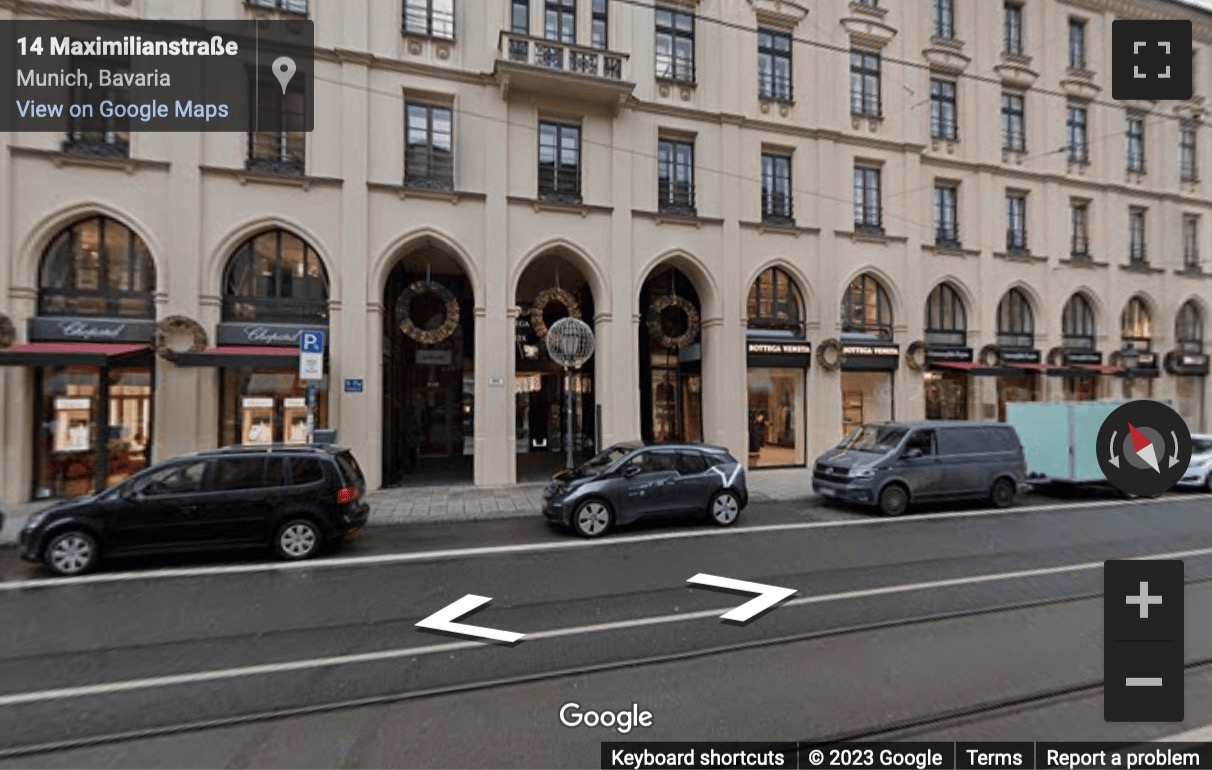 Street View image of Maximilianstraße 13, Munich, Bayern, Germany