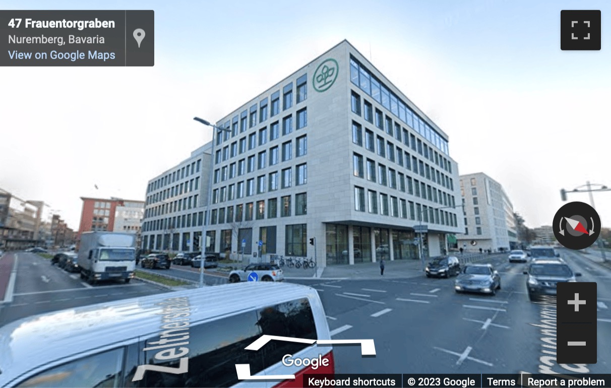 Street View image of Zeltnerstrasse 1-3, ZeltnerEck Building, Nuremberg, Bayern, Germany