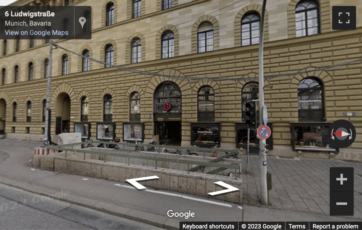 Street View image of Ludwigstrasse 8, Munich, Bayern, Germany