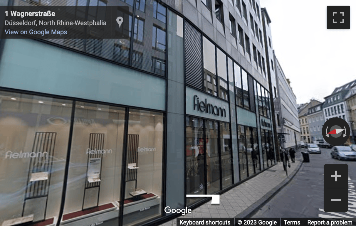 Street View image of Schadowstrasse/Wagnerstrasse 2, Dusseldorf, Nordrhein Westfalen, Germany