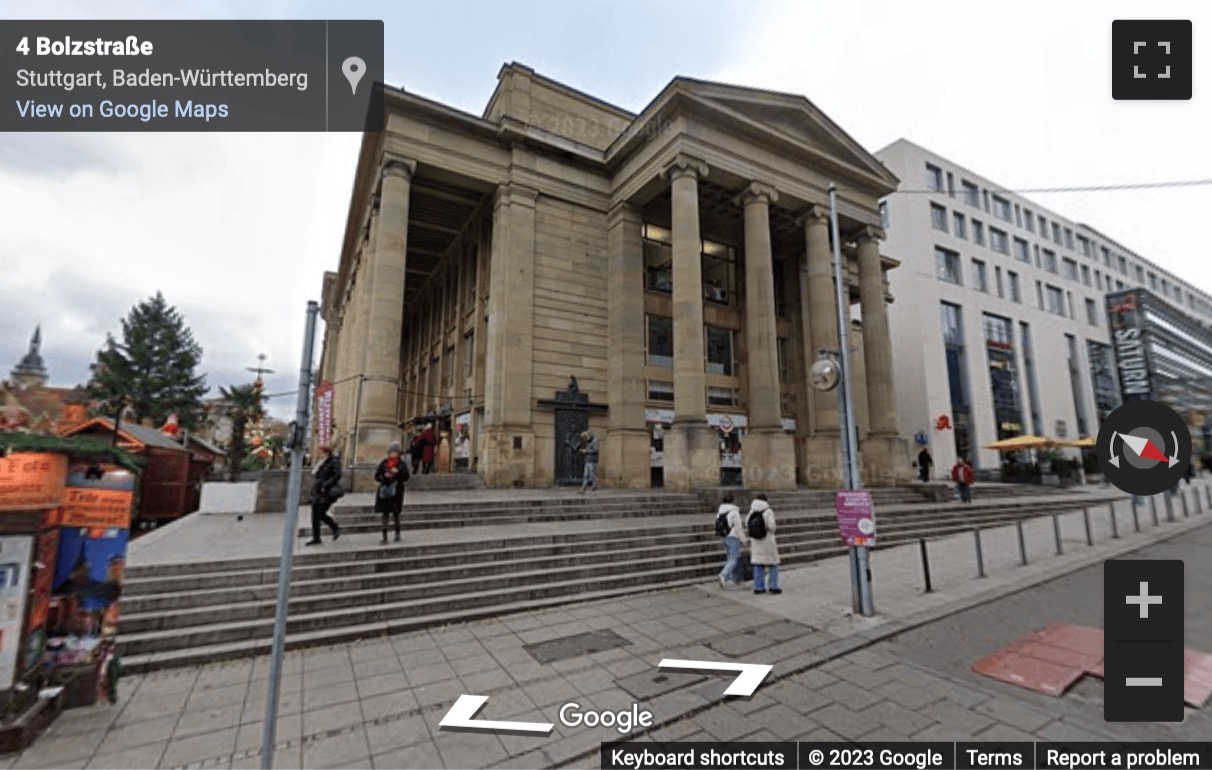 Street View image of Königstraße 26, Stuttgart, Baden Wurttemberg, Germany