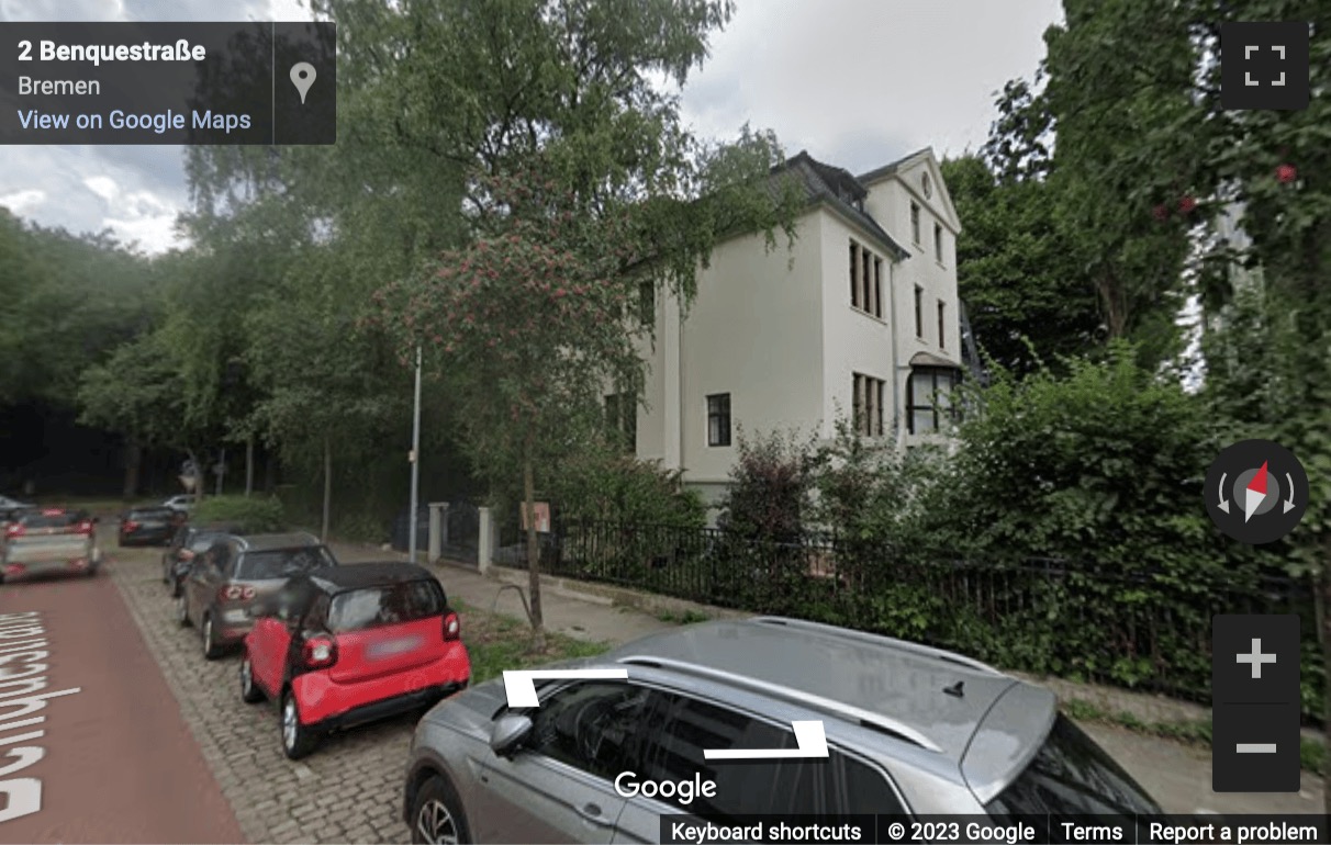 Street View image of Parkallee 117, Bremen, Niedersachsen, Germany