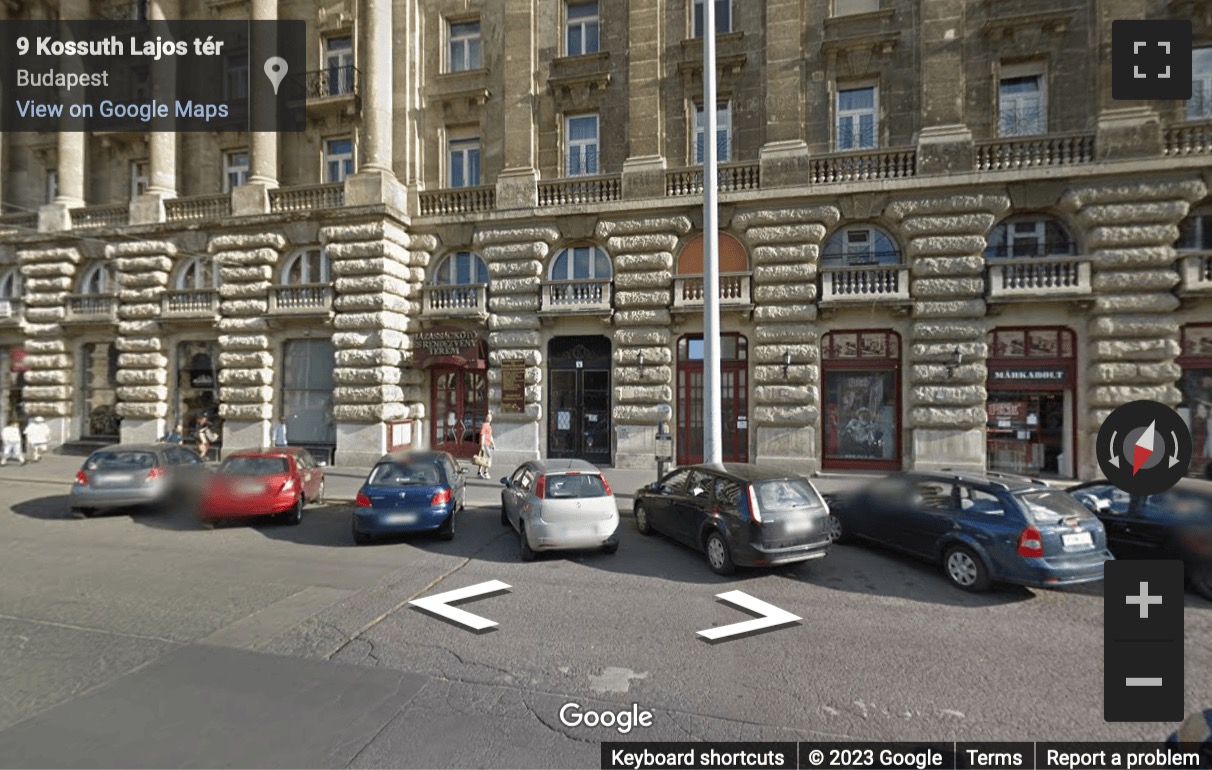 Street View image of Kossuth Lajos utca 7-9, 1054 Budapest, Budapest, Hungary