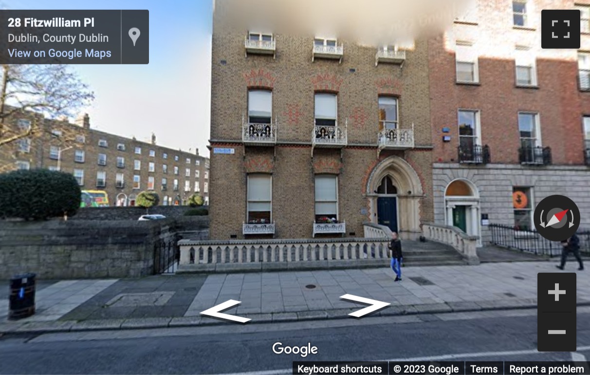 Street View image of Hamilton House, 28 Fitzwilliam Place, Dublin, Ireland