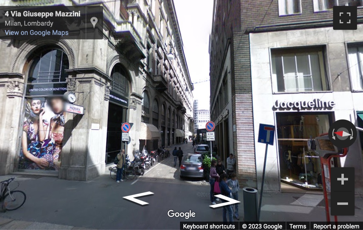 Street View image of Via Dogana 3 (3rd and 6th floor), Milan, Italy