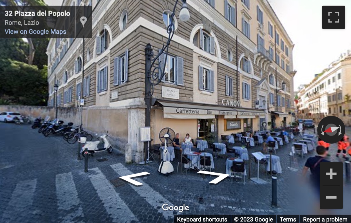 Street View image of Italy - Palazzo Valadier, Piazza del Popolo 18