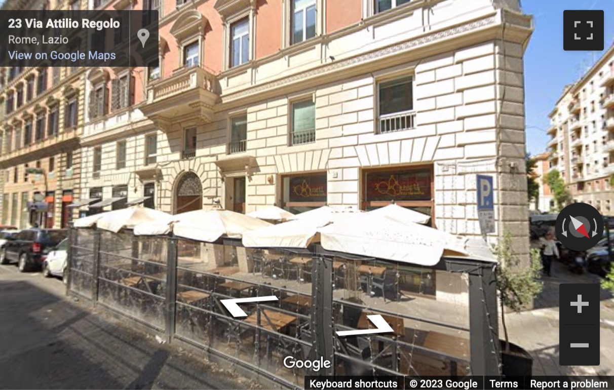 Street View image of 19 Via Attilio Regolo, Rome, Italy