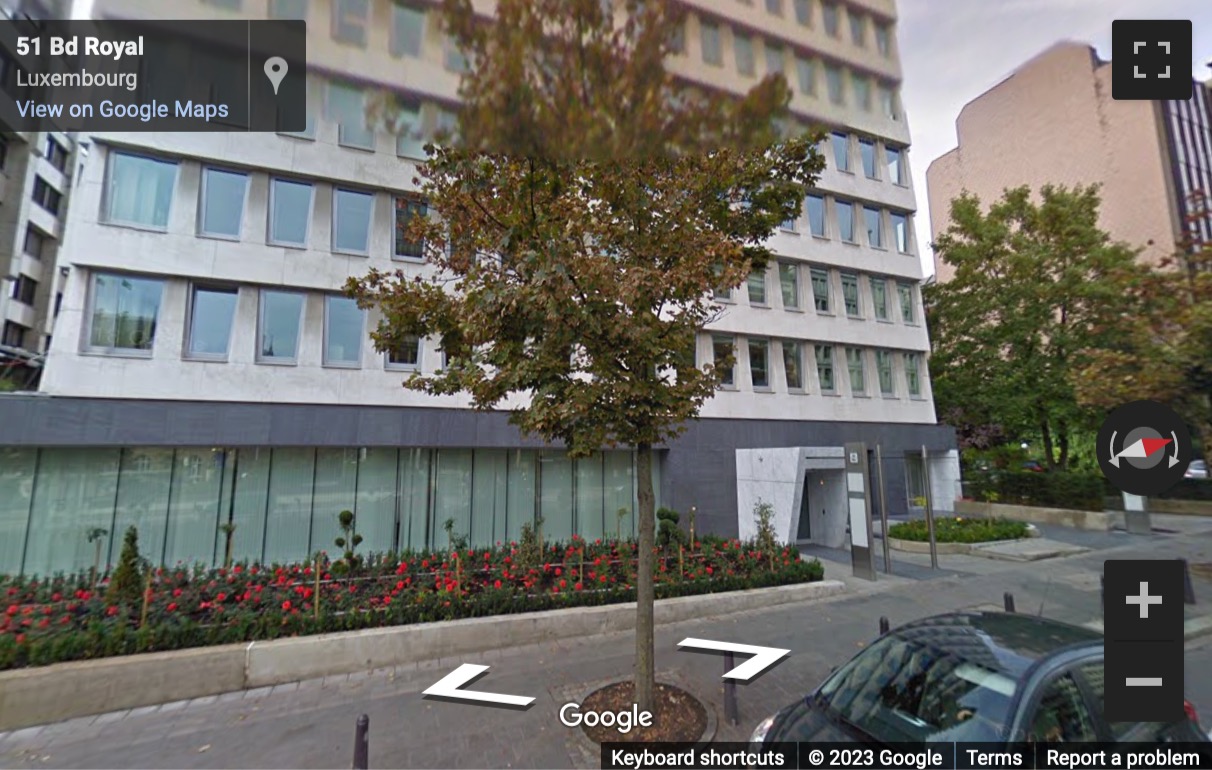 Street View image of Royal Boulevard 22, Luxembourg