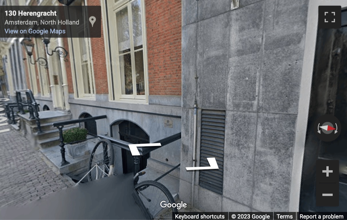 Street View image of Herengracht 124-128, Amsterdam, North Holland, Netherlands