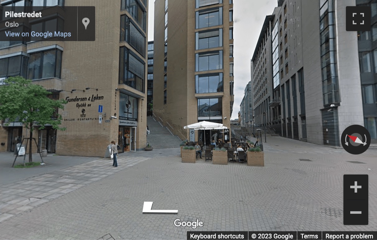 Street View image of Ibsen Kvartalet, C. J Hambros Plass 2c, Oslo, Norway