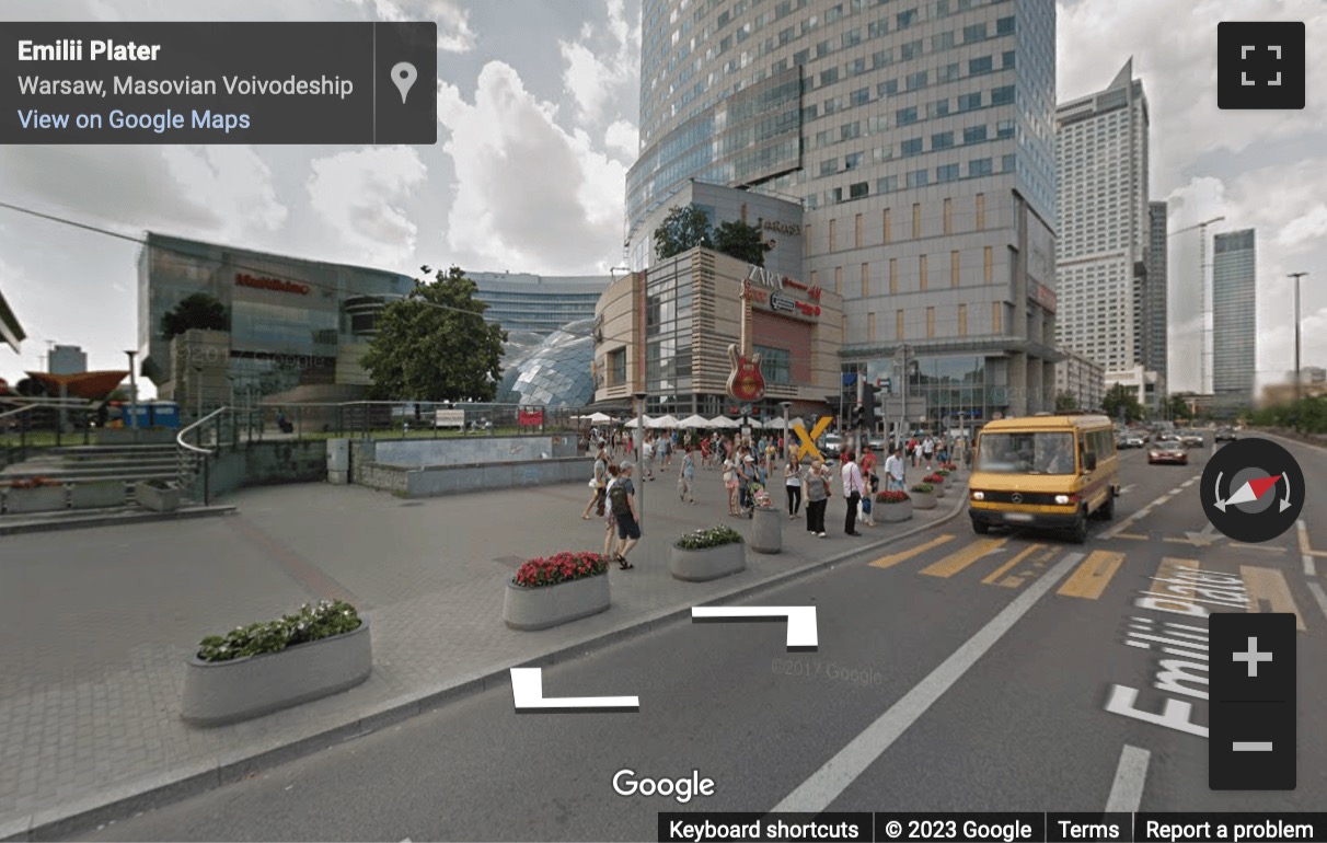 Street View image of 59 Złota Street, Warsaw, Poland