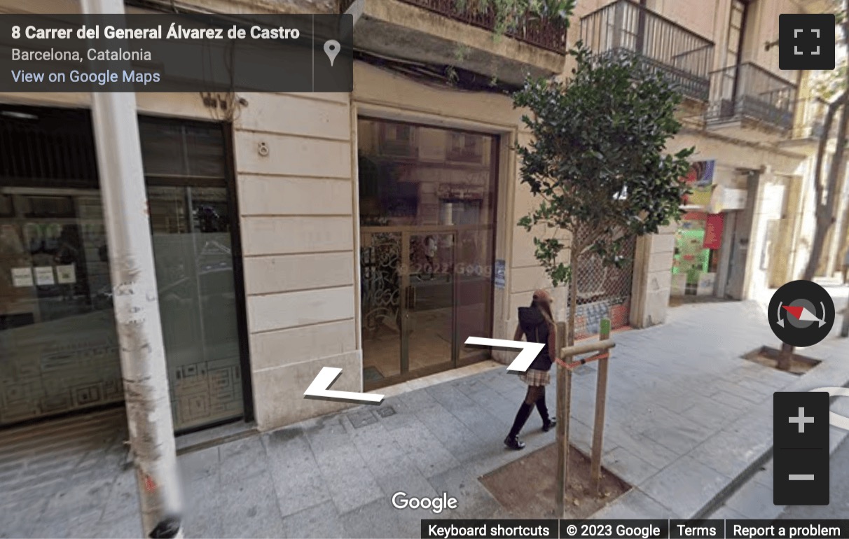 Street View image of General Alvarez de Castro 8, Barcelona, Spain