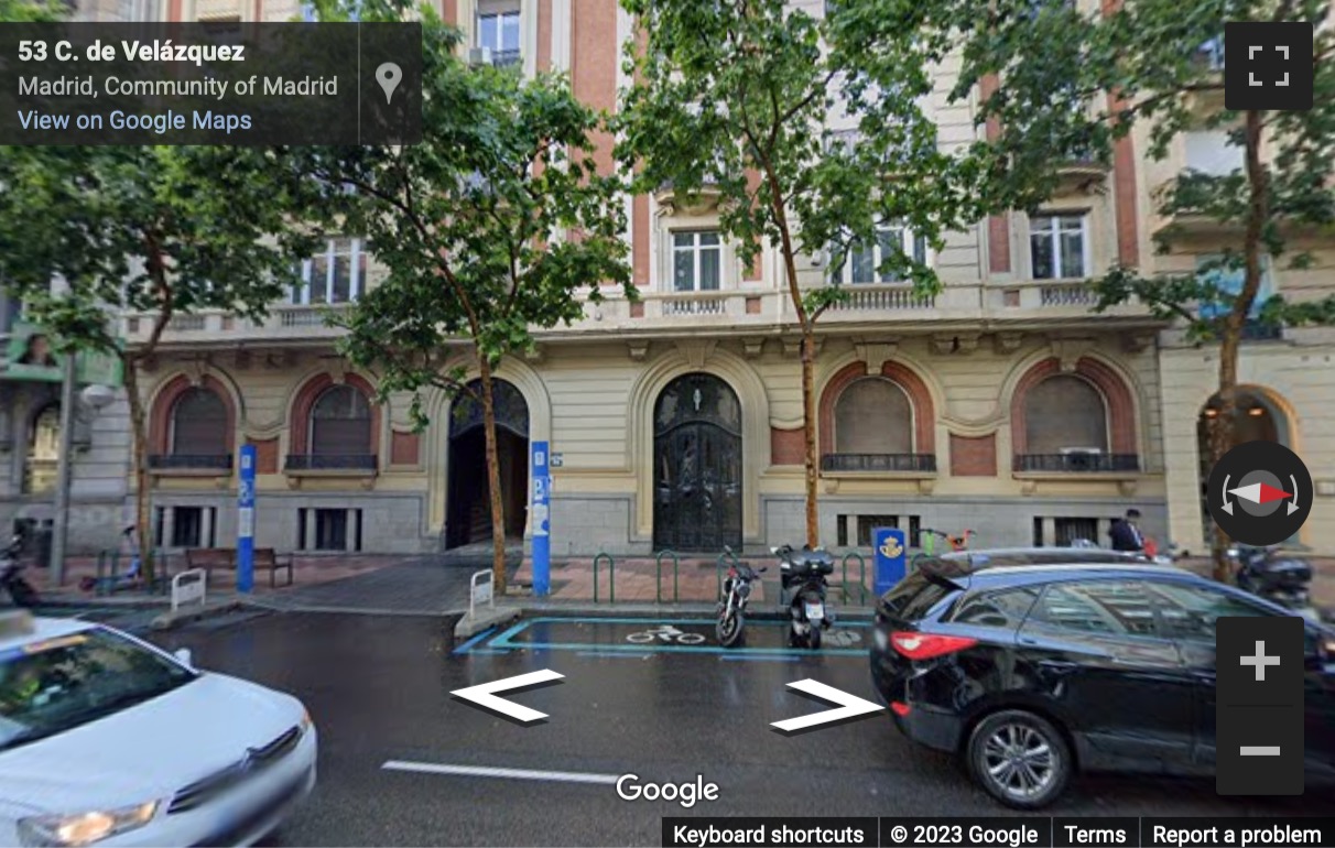 Street View image of Velázquez, 53, 2nd Floor Left, Madrid, Spain