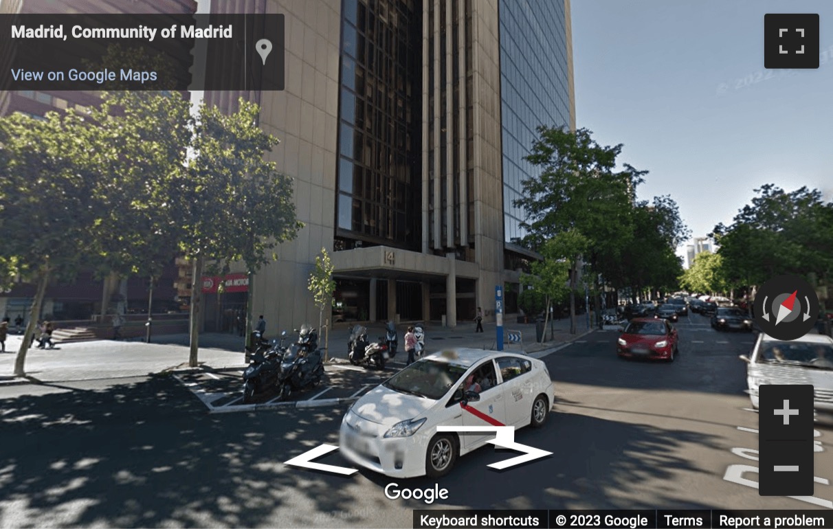 Street View image of Paseo de la Castellana 141, 18th, 20th floors, Cuzco IV Building, Madrid