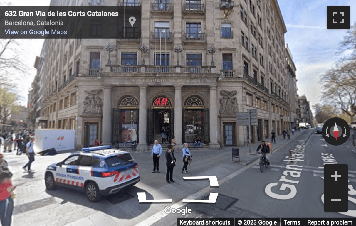 Street View image of Gran Via Corts Catalanes, 630, Barcelona, Spain