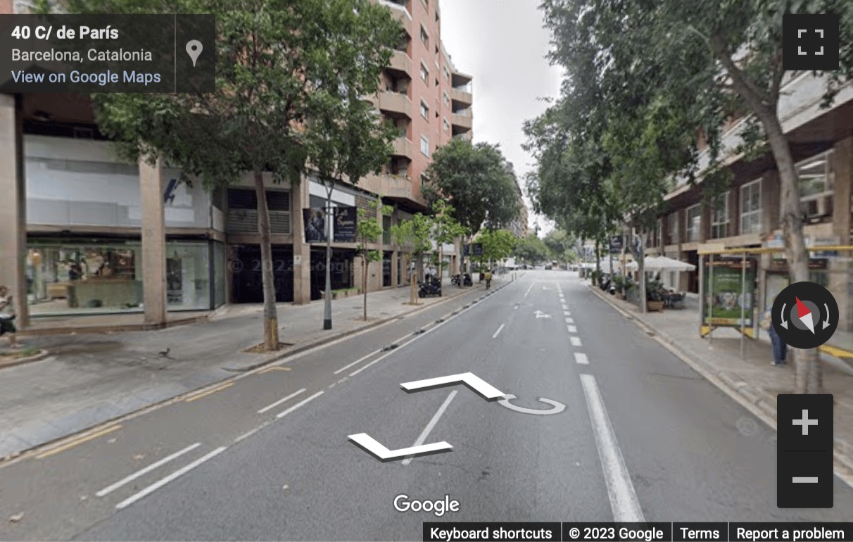 Street View image of París 45-47, Barcelona, Spain