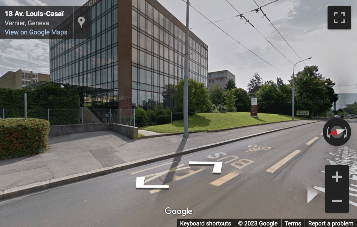 Street View image of 18 Avenue Louis-Casai, Geneva, Switzerland