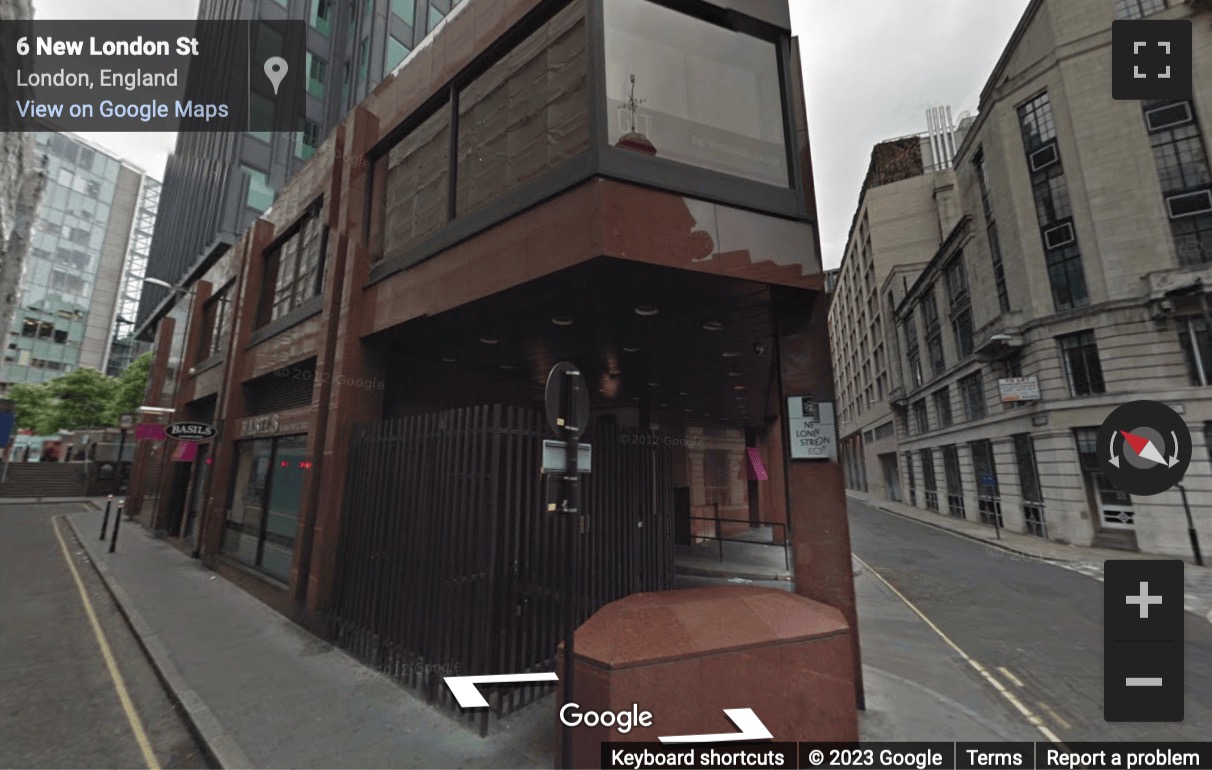 Street View image of Offices to rent in Central London - New London House, 6 London Street, EC3R